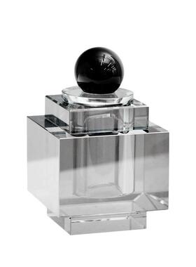 轻奢现代烟灰色水晶香薰瓶卧室梳妆台香薰水瓶样板间轻奢家居摆件