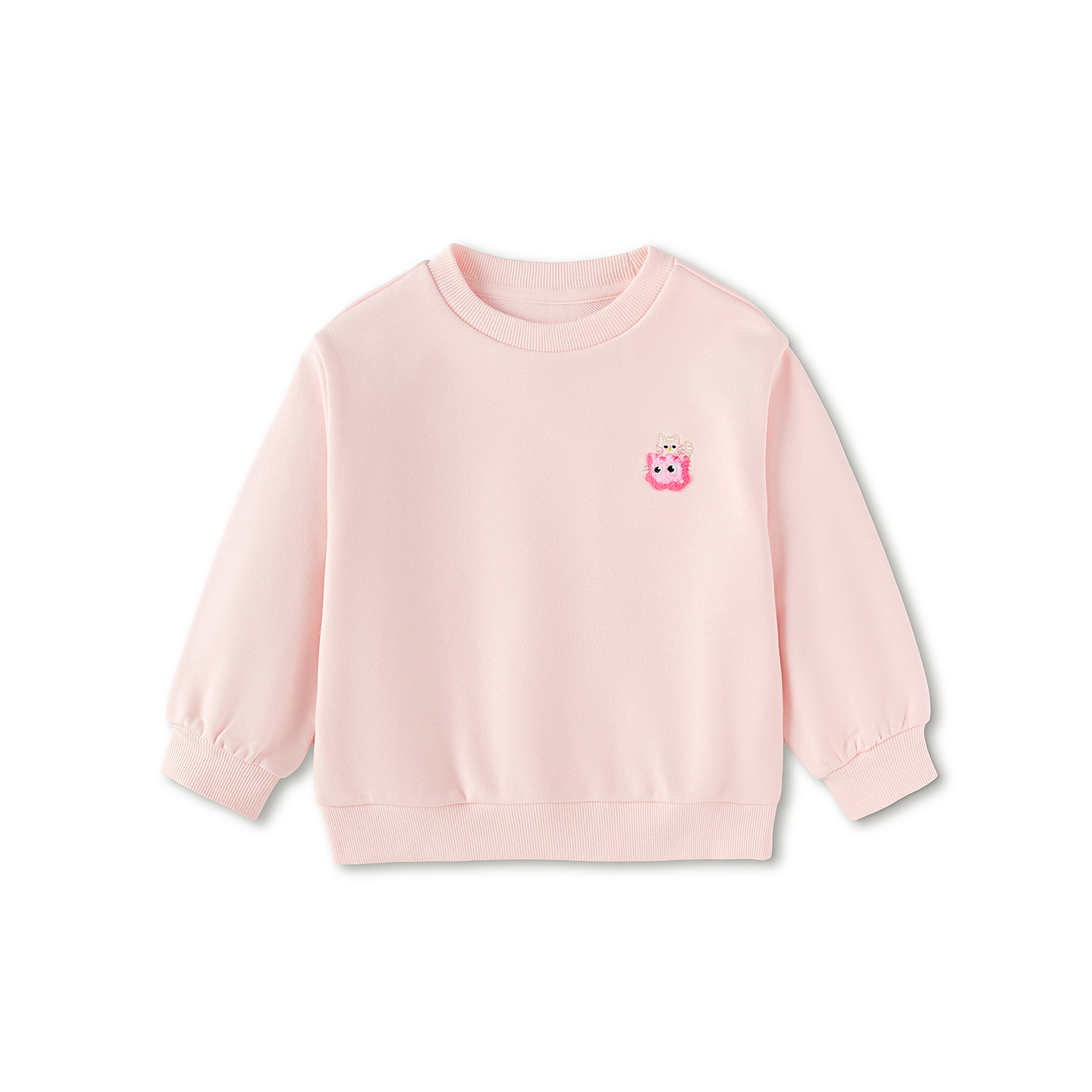 【商场同款】巴拉巴拉儿童卫衣男女童2026新款春秋装圆领绣花上衣