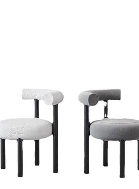 北欧代轻奢餐椅家餐厅靠奶茶店个性用设计现70962简约异型背化妆