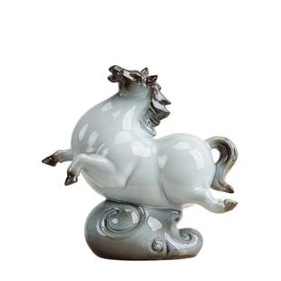 年居国潮唐马件陶ESJ瓷摆家客厅室内电视柜周庆装饰店铺开业招财