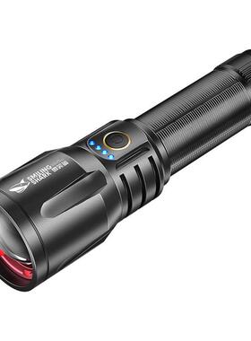 外露营巡逻搜索强手电筒可变户焦M08高SD-7008-亮白光激光远射手