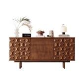 中古实餐边柜客厅原木靠墙体储物柜轻奢63050风风一设计师收纳玄