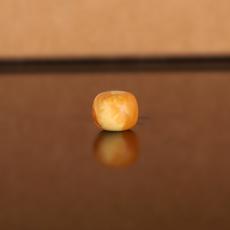 天然俄料老蜡老型散珠LL68 9x7.3mm 云端古董老蜜蜡配珠隔珠