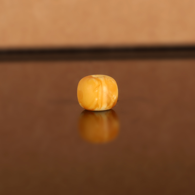 天然俄料老蜡老型散珠LL65 9x7.3mm 云端古董老蜜蜡配珠隔珠