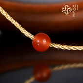 南红玛瑙配珠配珠 建廷保山南红河湾冰红散珠 大孔珠 精修孔道