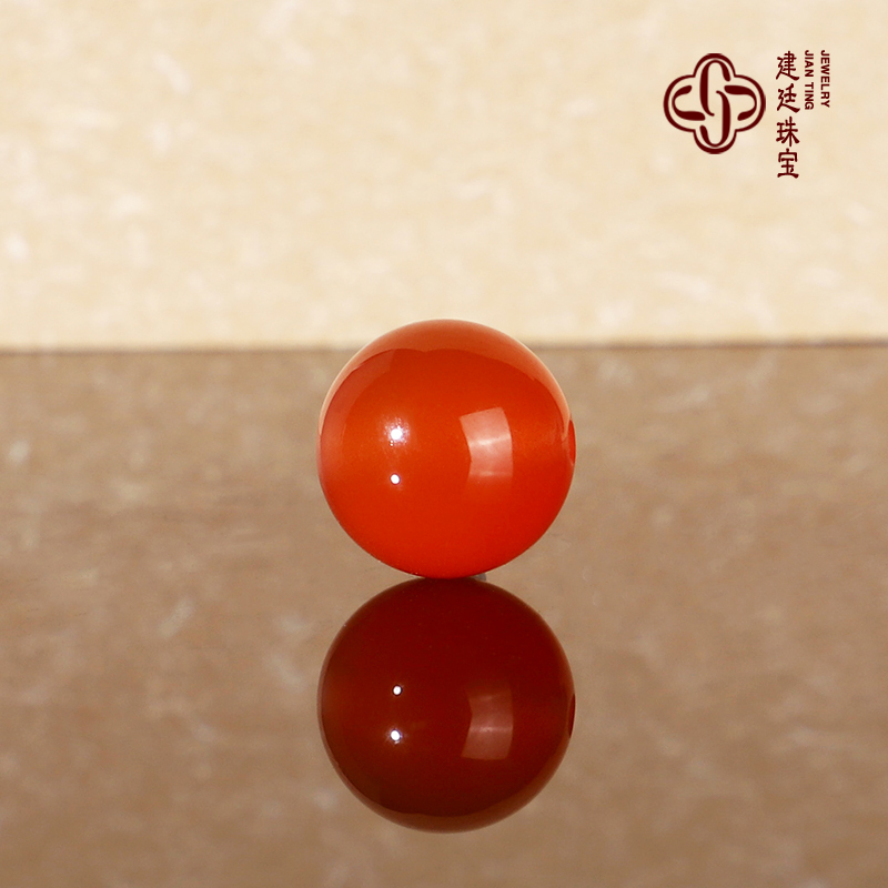 建廷保山河湾料冰红散珠 收藏级 天然高货天然南红单珠配珠