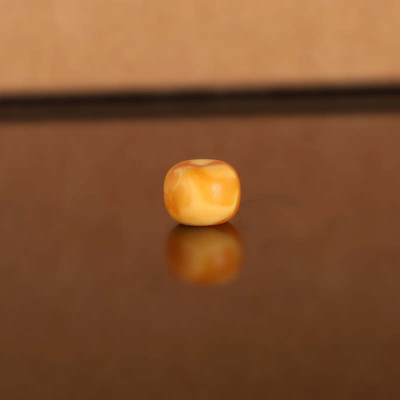 天然俄料老蜡老型散珠LL48 8x6.3mm 云端古董老蜜蜡配珠隔珠