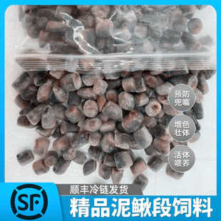 新鲜冷冻泥鳅段麦穗鱼河虾淡水龙鱼饲料鹦鹉食虾仁蛙山根鱼食龟粮