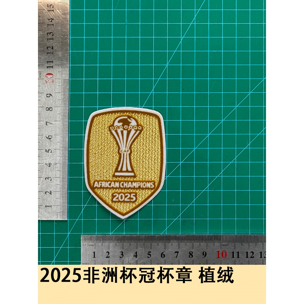 2025非洲杯冠杯章植绒臂章球衣
