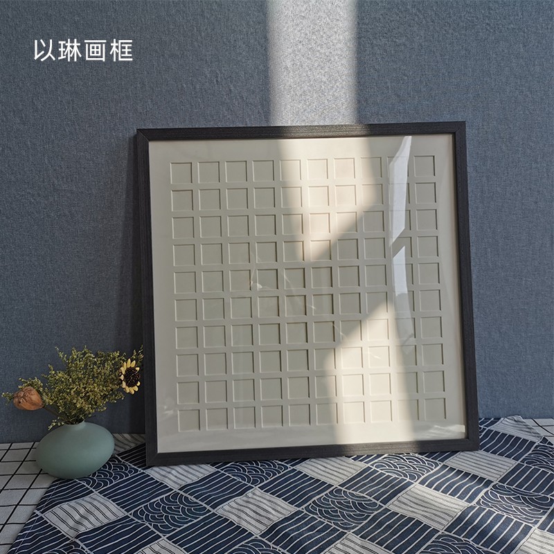 100枚头像宫格48/3q6宫格实木创意记念相框带卡纸裱路飞百喜图画