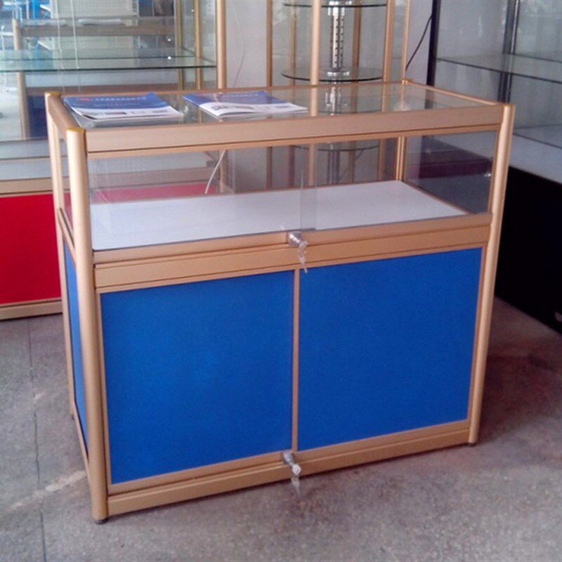 商场新款金属商品展柜珠宝饰品B玻璃柜台办公礼品工艺品展示柜