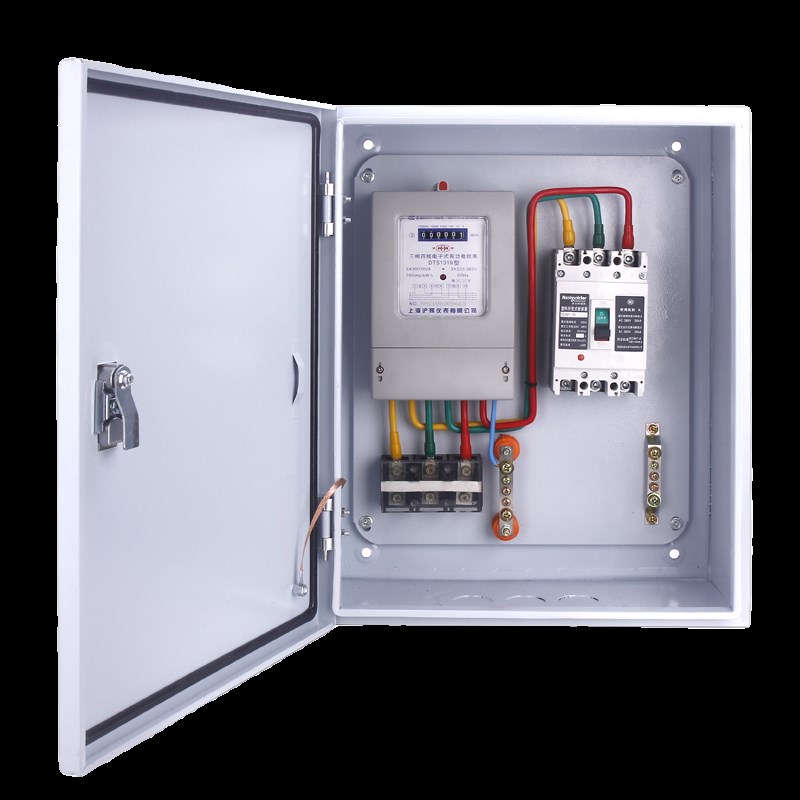 三相计量电表箱成套配电箱38v0V室内外明装电表计量箱100A动力柜