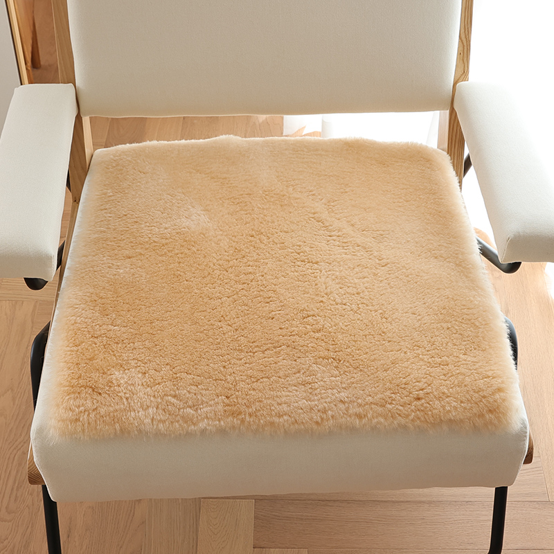 短毛羊剪绒皮毛一体毛毛坐垫羊毛沙发垫椅垫办公室电脑.椅垫学生
