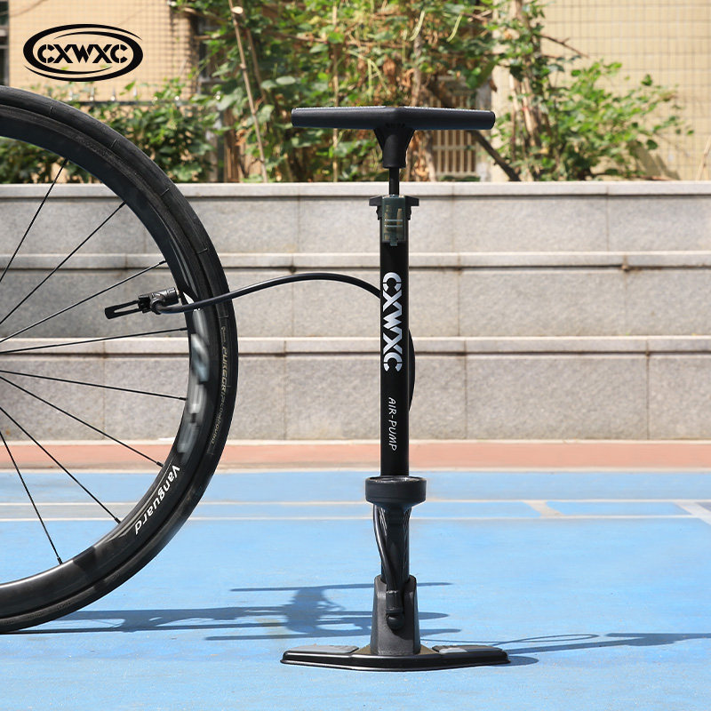CXWXC自行车打气筒家用立式落地高压打气机公路山V地电动摩托汽车