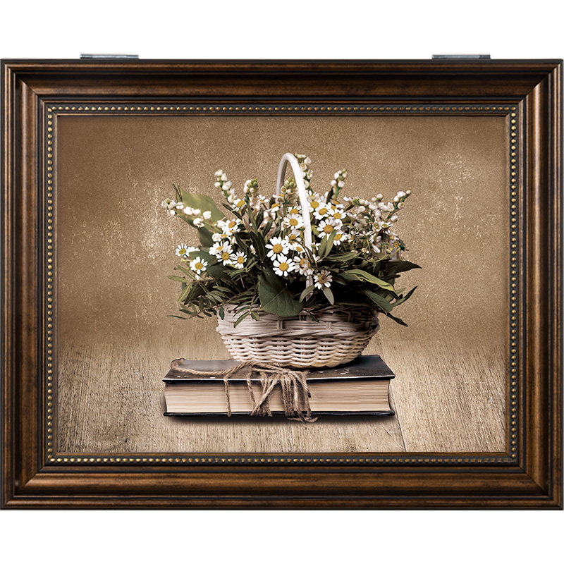 美式复古挡电表箱盖子装r饰画配电箱弱电箱多媒体箱挂画电线盒遮