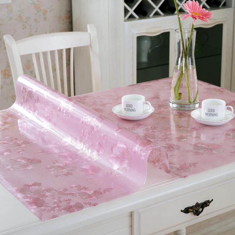 透明彩色软质玻璃水晶板方桌w布防水防烫茶几垫塑料餐桌垫台布印