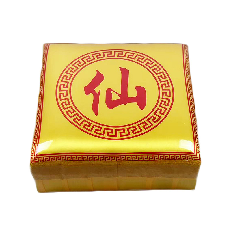 拜凳拜垫磕头打坐垫仙家跪凳加厚印花加厚跪拜U凳蒲团方形加厚