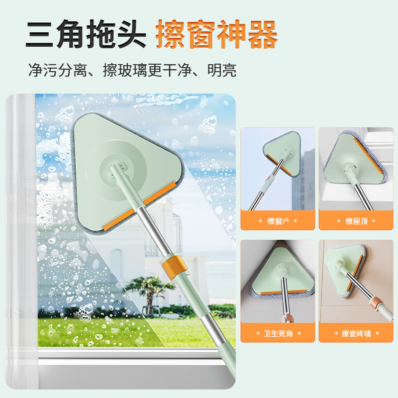 免手洗旋转拖g把干湿两用平板拖把懒人一拖净家用吸水带桶拖把