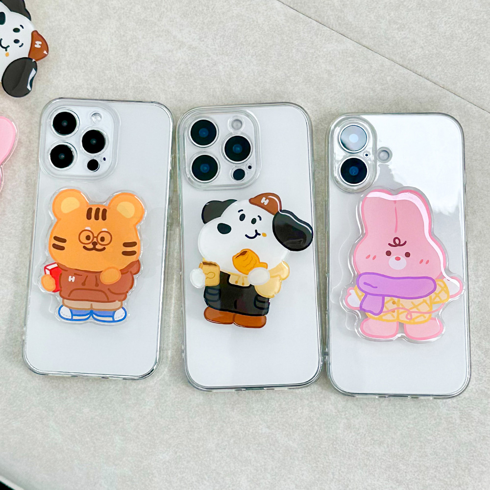 卡通花朵ins风iPhone手机壳支架
