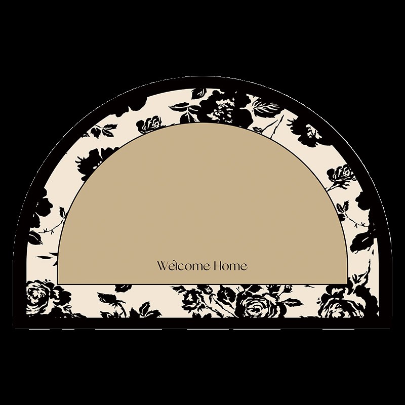 轻奢入户门地垫高级感家用丝圈进门垫玄关除尘地毯防滑耐脏可裁剪