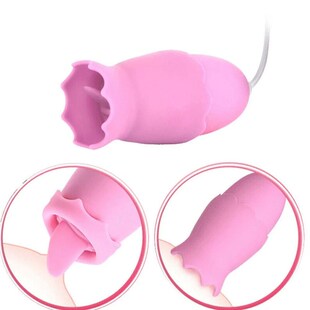Mini Vibrator Nipple Sucking Vagina Massage Oral Tongue
