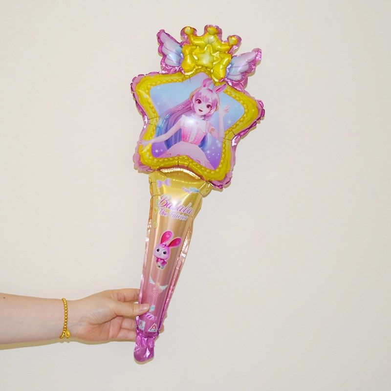 网红仙女卡通手持棒气球无毒公主生日派对布置幼儿园学校活动装饰,节庆用品/礼品,气球,淘宝优惠券,粉丝福利购,淘宝优惠卷