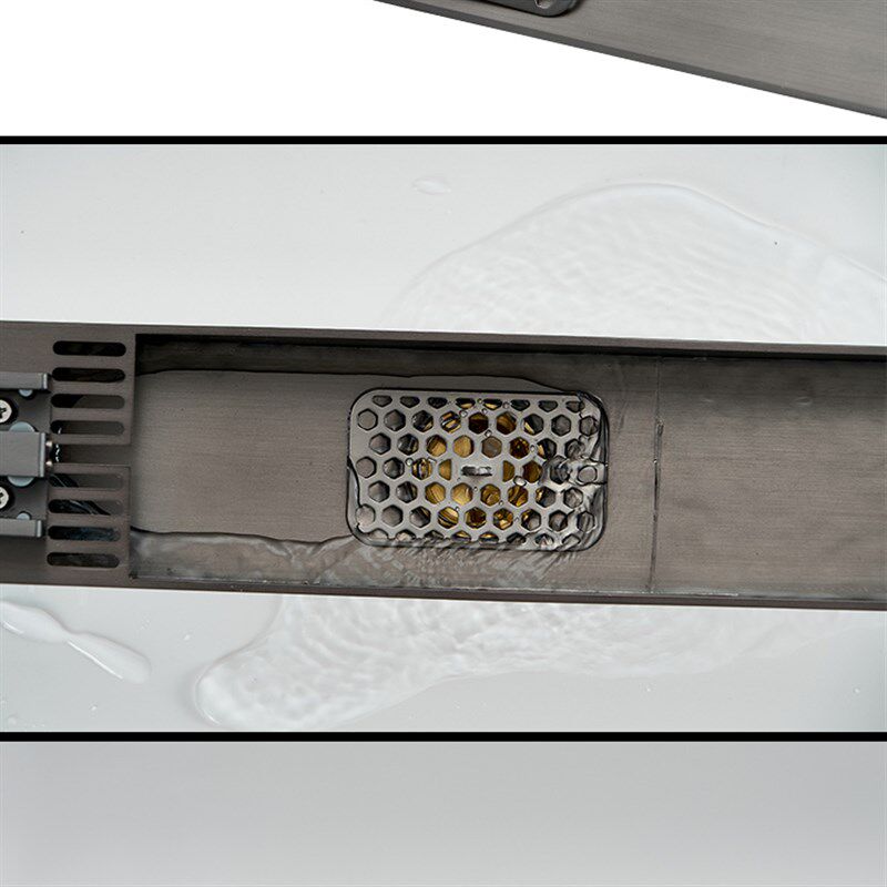 坡度排水无障碍地漏淋浴房卫生间隐形防臭长条线性玻璃隔断挡水条