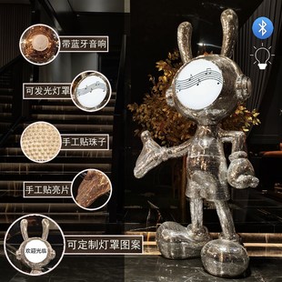 迎宾兔落地摆件朋友开店公司开业大吉吸睛礼物实用高级感气氛布置