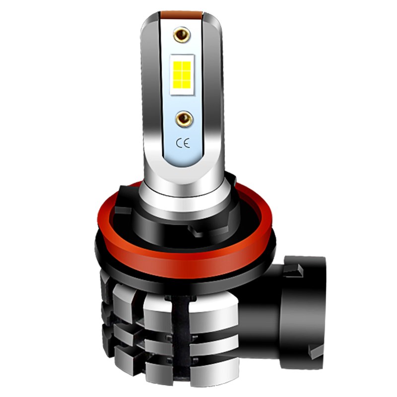 适用比亚乔BYQ125Tn-5E 台风125 RA1摩托车配件超亮LED前大灯泡H1