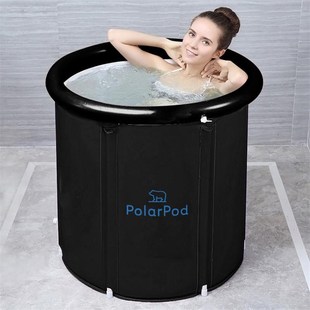 充气浴缸折叠泡澡桶大人洗澡家用浴盆肤感PVC浴桶冷热两用可携式