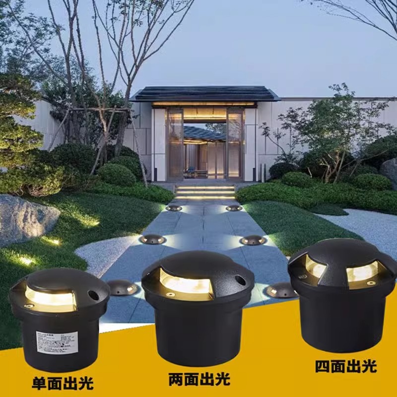 led地埋灯户外防水台阶射灯嵌入式草坪灯侧发光地面投光灯踏步灯