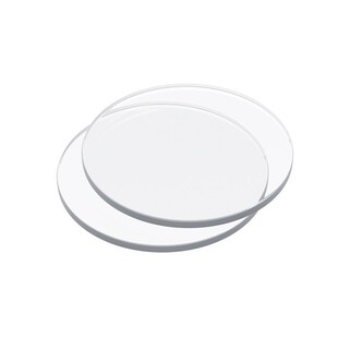 圆形石英玻璃片耐高温石英片JGS1圆形盖玻片蓝宝石玻璃片光学玻璃