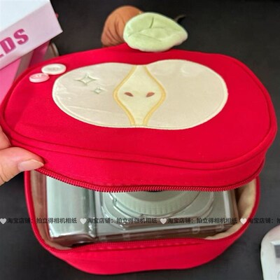 拍立得mini12收纳包可放相纸wide400适用富士迷你11/SE相机保护套