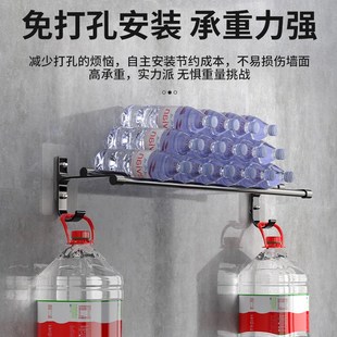 卫生间毛巾置物架高级感免打孔太空铝吸盘墙上壁挂厕所浴室置物架