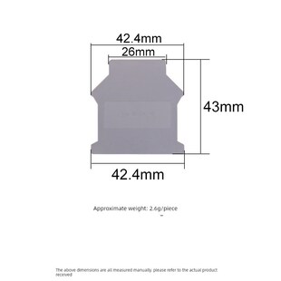 Uk系列端子座挡板Uk- 16n端板挡板隔断密封板16平方米配件