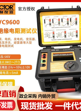 VICTOR/胜利VC9600B/VC9600高压绝缘电阻测试仪1万伏 15KV兆欧表