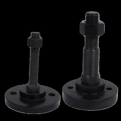 全黑色8.8级高强度支脚重型碳钢调节脚杯设备货架地脚机脚