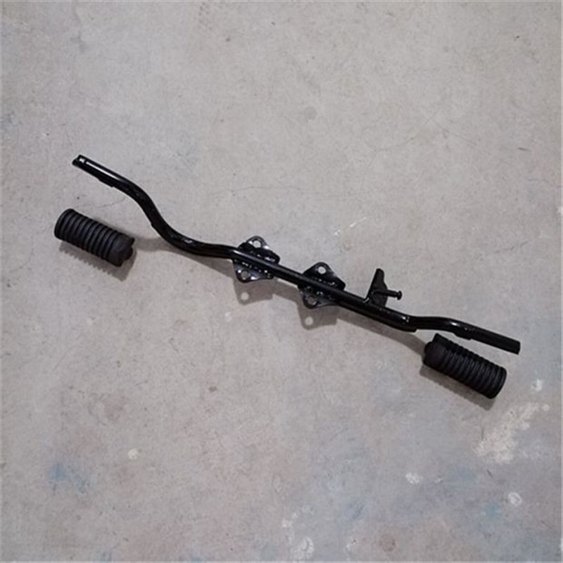 适用弯梁1c00摩托车威武100-41/41A/E/C/42/43前脚蹬侧支架脚踏皮