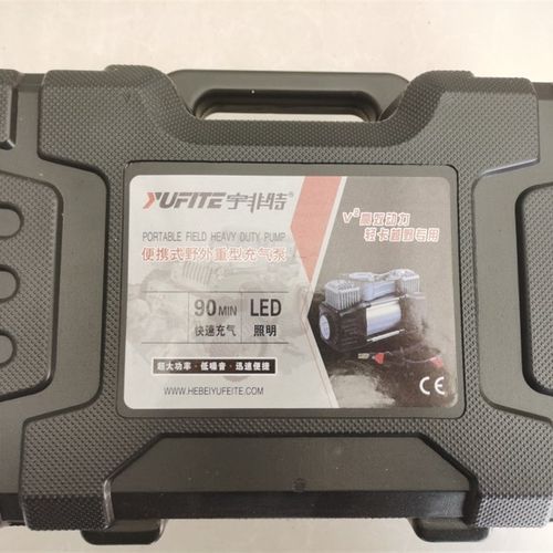 高端精品12V汽车车载充气泵 双缸便携式电动车用轮胎打气泵大功率