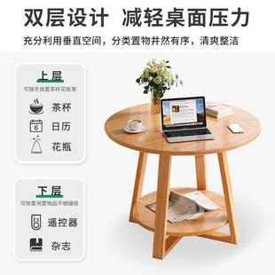 实木餐桌圆桌吃饭桌子家用出租房小圆桌商用桌椅组合客厅洽谈桌子