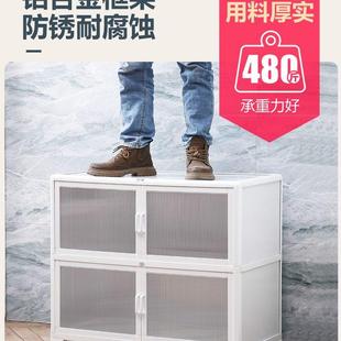 铝合金厨房储物柜落地多层橱柜家用碗柜收纳柜带门餐边柜子储物柜