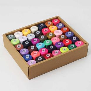 1000码 家用42线轴套装 手缝线缝纫机线针线涤纶线DIY402缝纫线