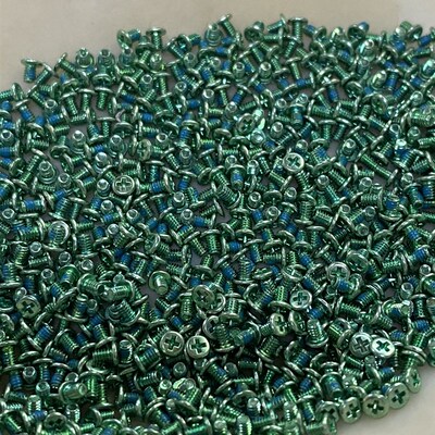 速发适定于手机固用螺钉 绿色短螺丝4螺丝 M1. *2mm