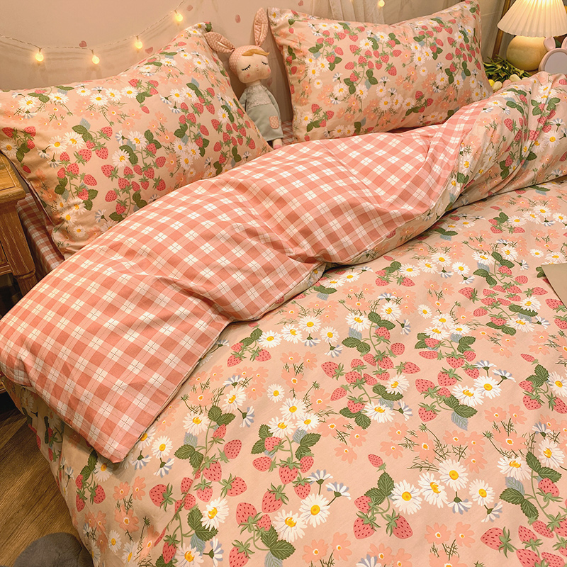 速发纯棉小碎花单件0棉学生宿舍单人105x200双人2全0x20被罩