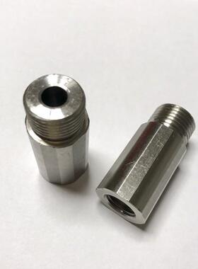 非标定制不锈钢内外丝接头 加长型 内螺纹M14x1.5 外螺纹M20x1.75