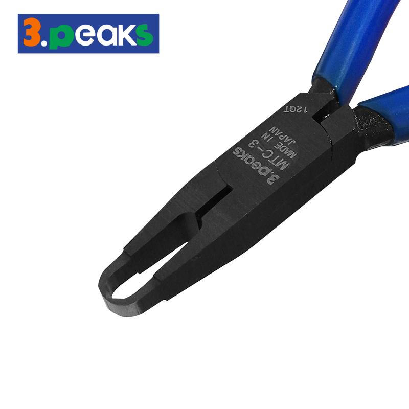 日本3.peaks三山顶切钳MTC-3/5平嘴钳塑料水口钳模型直角异型剪钳
