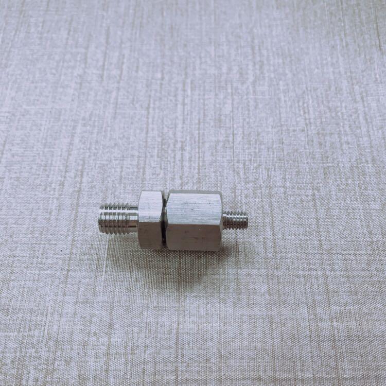M6x1.0转M10x1.25 不锈钢外牙异径直通接头 双外丝 两边外螺纹
