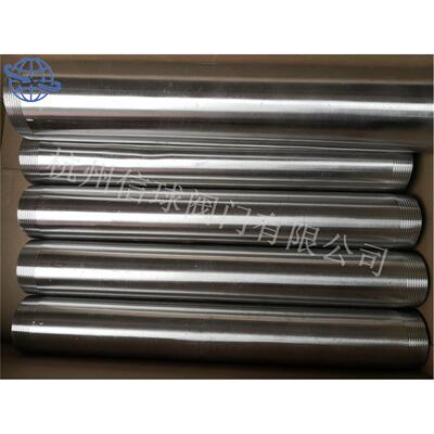 不锈钢201/304/316延长管加长管单双丝螺纹管L400mm/G/NPT/ZG公制