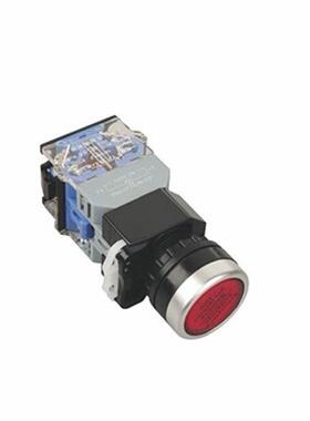 一佳 带灯按钮开关自复位 LA38-11DN 电源开关 红绿黄色 22mm
