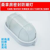 桑拿房防水防爆灯磨砂玻璃材质耐高温桑拿灯浴池照明灯E27送灯泡